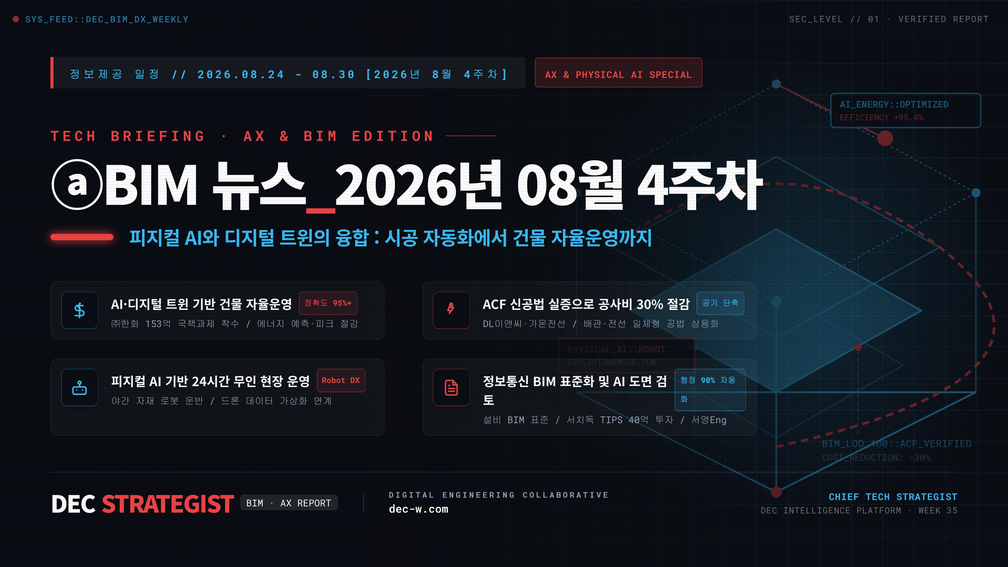 ⓐBIM 뉴스_2026년 08월 4주차